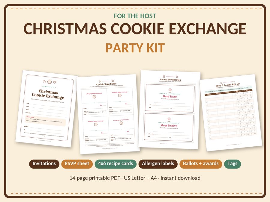 Cookie Exchange Party Kit preview